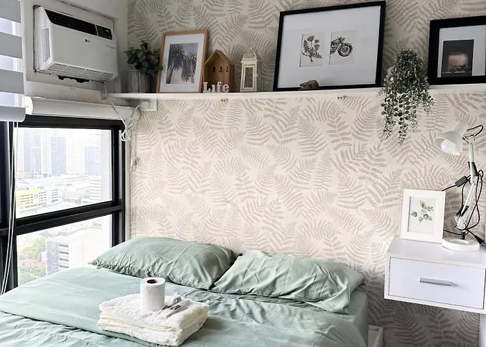 Aparthotel Cozy Nature-inspired Unit In Cubao *